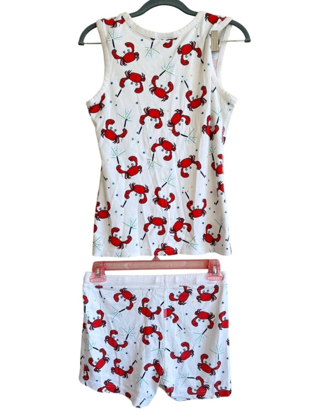 Hanna Andersson organic cotton pajama set Small Lobster Coastal Rare - Picture 4 of 14